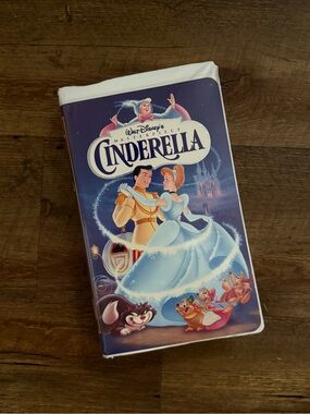 Walt Disney Cinderella Classic VHS-Style Media Case - Blue